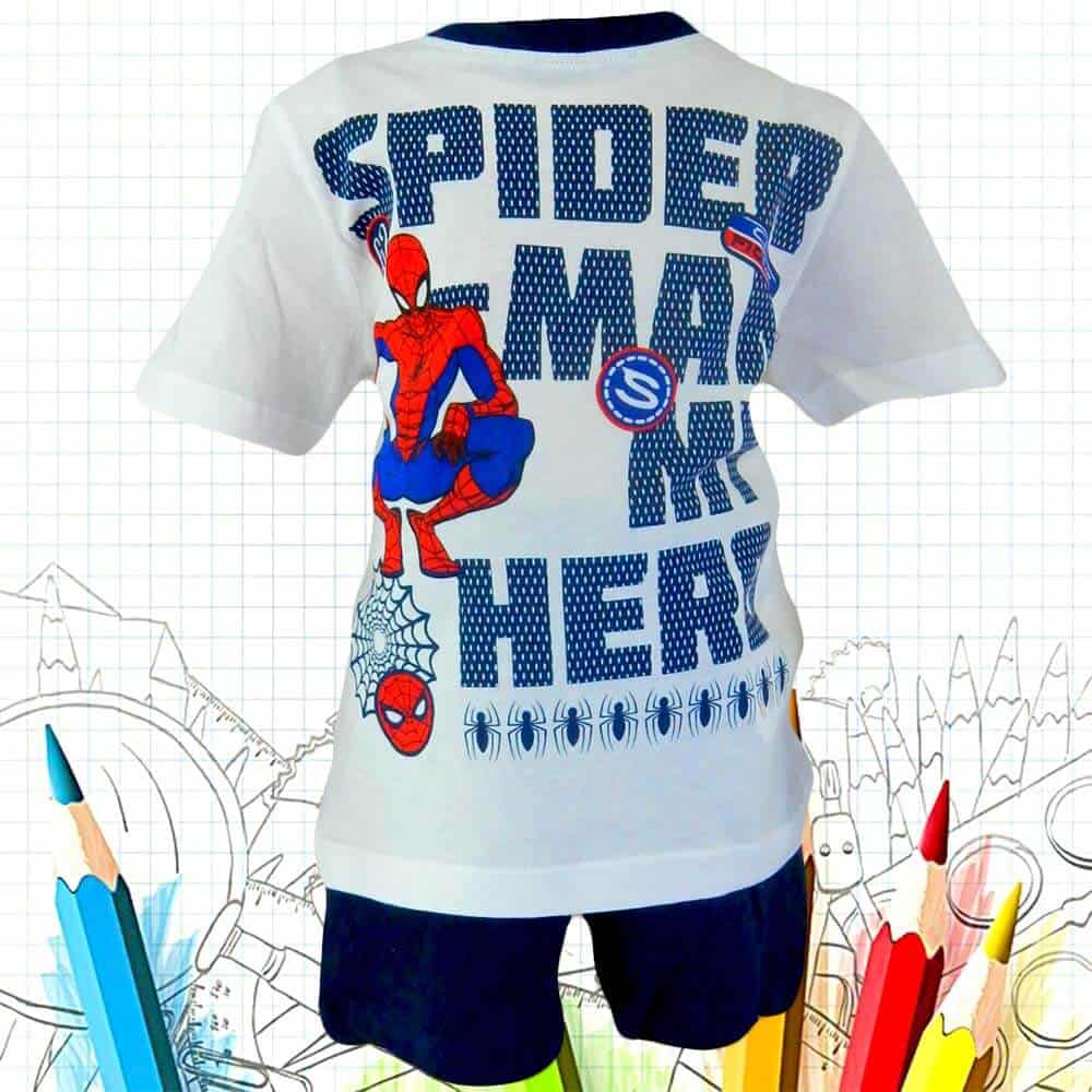 Alege haine copii. Compleu baieti cu Spiderman